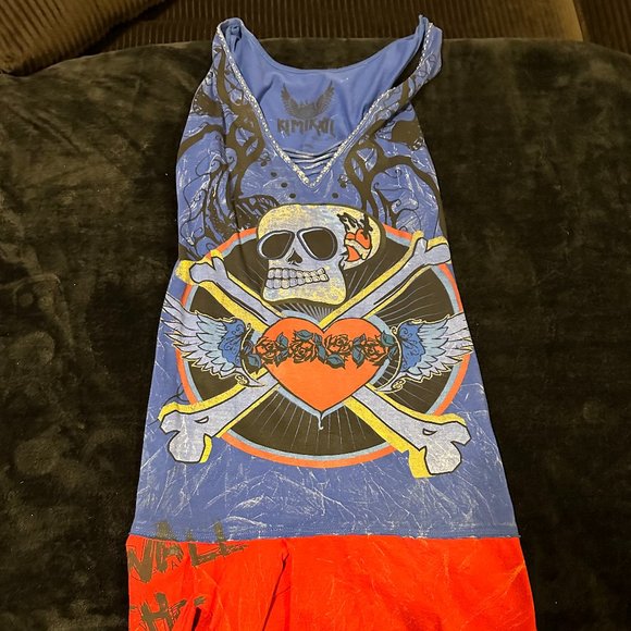 Kimik Dress With Skull and Roses - Picture 2 of 2